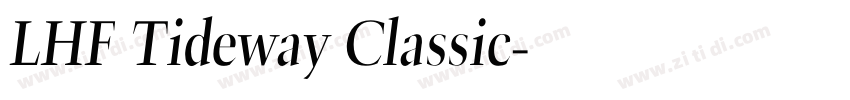 LHF Tideway Classic字体转换